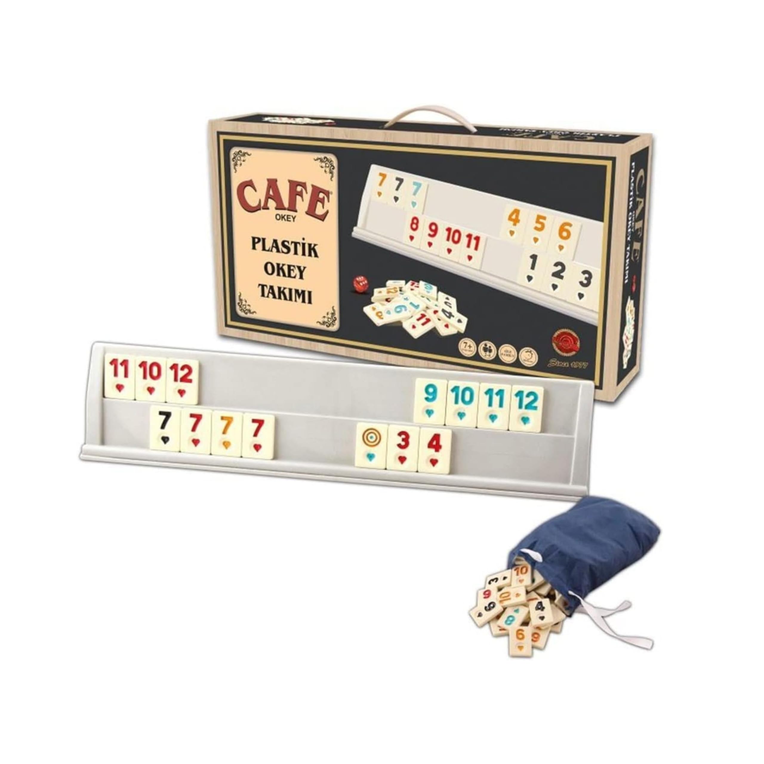 Amazon.com: LaModaHome Premium Rummy, Okey, 101 Game Set, Portable